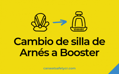 ¿Cuándo hacer el cambio de silla de carro con arnés a booster?